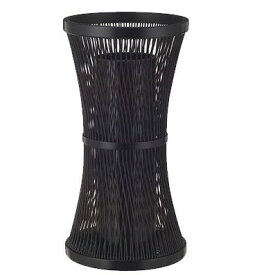 花器 鼓（塗）駿河竹千筋細工 日本製 送料無料