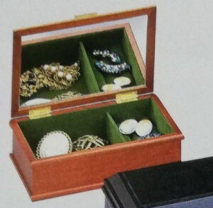 日本製 ジュエリーボックス 宝石箱 ほ-28 ベルビル 80-113 ブラック 木製 アクセサリーケース