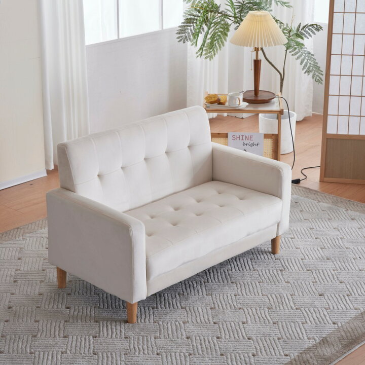 楽天市場】ソファー 二人がけソファー 2人掛け 幅105cm高さ12cm  