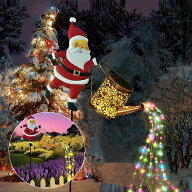 ソーラー サンタクロース ライト 屋外 クリスマスイルミネーション クリスマス 飾り かわいい ガーデンラ…