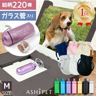 【安心の手元供養8点セット】遺骨 キーホルダー Mサイズ ガラス管入り 全7色 3行刻印 絵柄220種 ASHIPET …