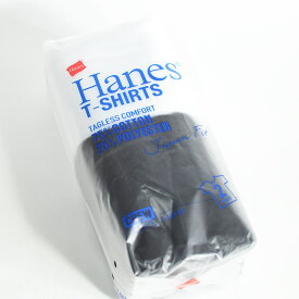 HANES ヘインズ ジャパンフィット ブルーパック クルーネックTシャツ(2枚組)【H5220】 998白黒 メンズ レディース 夏用 カジュアル シンプル 無地