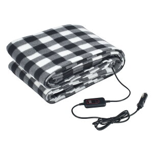 ■10%OFFクーポン■【送料無料】 車載用 電気ブランケット 温度調節 タイマー 両面 車用 シガーソケット 12V 24V 電気毛布 電熱 ヒーター ヒート ホット あたたかい 暖房 ブランケット ひざ掛
