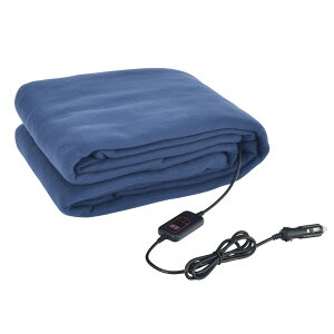 ■10%OFFクーポン■【送料無料】 車載用 電気ブランケット 温度調節 タイマー 両面 車用 シガーソケット 12V 24V 電気毛布 電熱 ヒーター ヒート ホット あたたかい 暖房 ブランケット ひざ掛