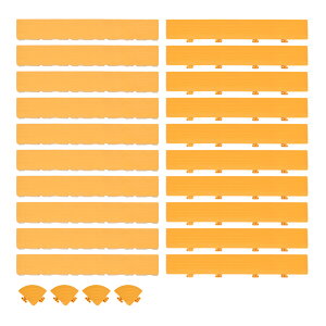 【送料無料】 ガレージタイル エッジ コーナー セット パーツ 同色 オス10枚 メス10個 コーナー4個 ガレージマット 組立簡単 はめ込み 置き敷き ガレージ 車庫 倉庫 洗車 耐荷重10トン 10t 車 バ