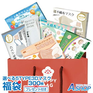 ■5%OFFクーポン■【送料無料】 福袋 マスク 300枚入 不織布 3D 立体 プリーツ バイカラー 血色カラー 不織布マスク 3Dマスク 立体マスク プリーツマスク バイカラーマスク 血色マスク 大人 普