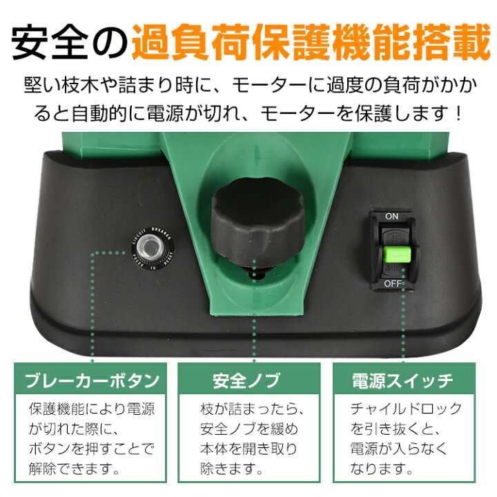 楽天市場】【1年保証】【送料無料】DIY ガーデンシュレッダー カッター 
