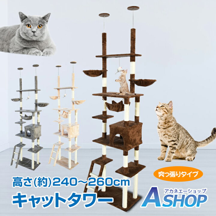 楽天市場】【期間・数量限定クーポン】 【送料無料】キャットタワー 