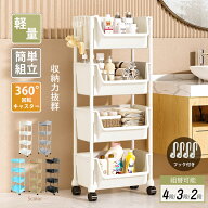 【期間・数量限定クーポン】 ＼ランキング1位獲得／ キッチンワゴン キャスター付き マルチ 収納棚 収納…
