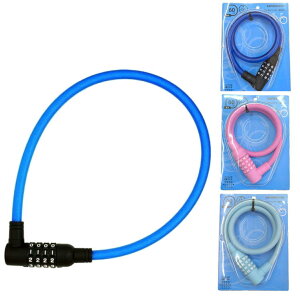 ダイヤルワイヤー錠 自転車用 キャプテンスタッグ CAPTAIN STAG 直径12mm 盗難防止 ワイヤーロック