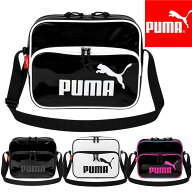 PUMA エナメル ショルダーバッグ J20383 プーマ 肩掛けバッグ バック カバン 鞄 スポーツ 通学 通勤 部活…