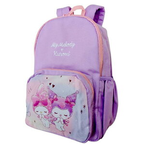 マイメロディ&クロミ リュック マルヨシ DMM5-3980 リフレクター付き 子供 キッズ サンリオ キャラクター リュックサック パープル
