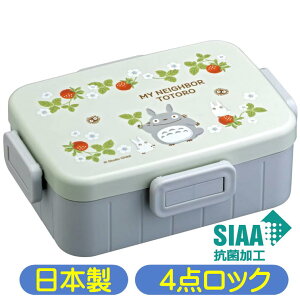 ランチボックス となりのトトロ 木苺 YZFL7AG スケーター 4点ロック スタジオジブリ キャラクター グッズ 抗菌 650ml 日本製 弁当箱