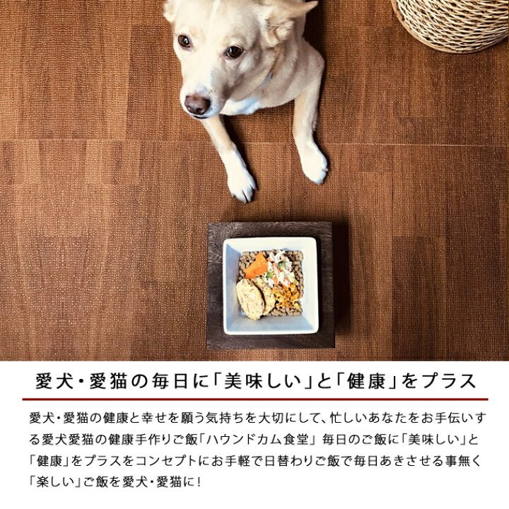 楽天市場 愛犬用手作り食 老犬イキイキご馳走セット ハウンドカム食堂 ドッグフード 手作り食 牛肉 鮭 鶏肉 合鴨 高野豆腐 食いつき抜群 老犬 成犬 トッピング ギフトに 犬 手作りご飯 犬 手作りごはん 帝塚山ハウンドカム 楽天市場店