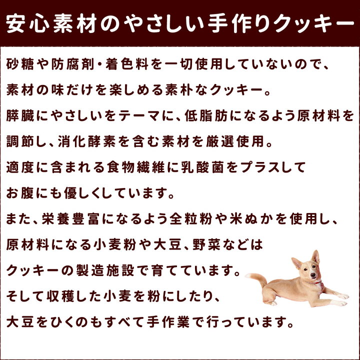 楽天市場 犬用クッキー オリジナルクッキー 膵ケアプラス 80g 犬用 無添加おやつ 国産 低脂肪 トリーツ 犬のオヤツ 帝塚山ハウンドカム 楽天市場店