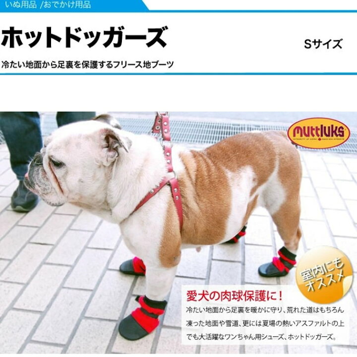 楽天市場 肉球保護に ホットドッカーズ Sサイズ 犬 靴 犬用ブーツ 帝塚山ハウンドカム 楽天市場店