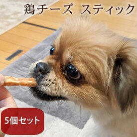 愛犬用おやつ　食べないはずない！？ 鶏チーズスティック　5個セット 簡単 おすすめ スイーツ おやつ トッピング 減塩チーズ使用　食いつき 良い