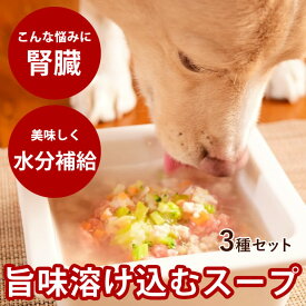【割引クーポン配布中】愛犬愛猫用 毎日スープ3種セット 鶏ガラ 鹿ガラ 野菜 3つの味がそれぞれ6回分(合計18回分セット) 【冷凍】 手作り 無添加 犬ごはん かけるだけ お試し 冷凍ドッグフード フレッシュドッグフード 水分補給 トッピング 犬 スープ
