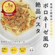 手作りご飯 馬肉たっぷりボロネーゼ風6個セット 【冷凍】 消化に優しい 柔らかい 低脂肪 栄養補給 低リン…