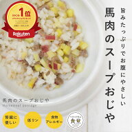 手作りご飯 馬肉のスープおじや 【冷凍】無添加 国産 ドッグフード 水分補給 腎臓に優しい フード トッピ…