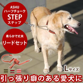 ハーフチョーク 大型犬 ASHU ステップ リードセットLラブラドール バーニーズ ナイロン テープ【ペットリード ペット用リード ペット用品 楽天市場店 犬用 散歩用リード 犬用品 ペット用 ペット】お散歩グッズ ドッグ