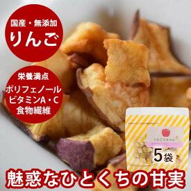 犬 おやつ 無添加 国産 りんご農家の手作り りんごコロコロ（ 40g 5袋セット ）無添加 国産 低脂肪 ドライフルーツ 低カロリー 子犬 老犬　 無添加ドッグフード【ハウンドカム 犬のおやつ 高齢犬 シニア】 小麦不使用
