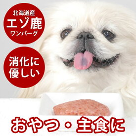 犬 手作り食 エゾ鹿肉 ワンバーグ 1袋【冷凍】【犬用ハンバーグ】国産 生肉 ドッグフード 惣菜 ペット 生食 フード ふりかけ エゾシカ 犬用 犬用おやつ シカ 肉 犬のおやつ 犬用生肉【犬の生肉 犬用鹿肉 ペットフード】 高齢犬 シニア ご飯