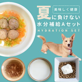 【夏季限定】水分補給セットA【冷凍便】犬 猫 夏 水分不足 栄養 トッピング 食いつき シニア 子犬 ごはんに 手作り食 手作りごはん 犬用手作り ドッグフード
