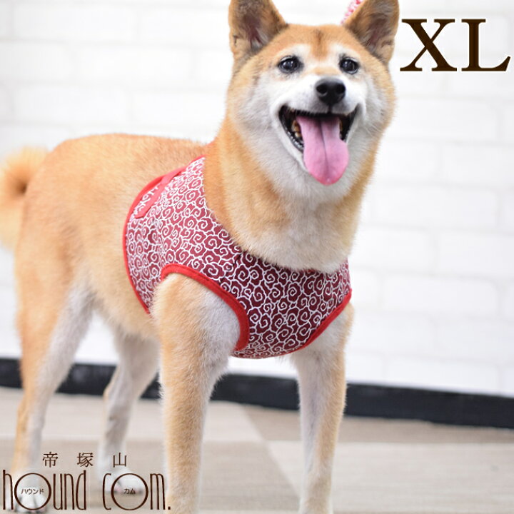 楽天市場 Ashuウェアハーネス 唐草 Xlサイズ 中型犬用 リードは別売り 犬 ハーネス ウェア型ハーネス 中型犬 子犬 老犬 服型 胴輪 簡単 かわいい 唐草模様 人気 柴犬 コッカー ビーグル フレンチブル コーギーアッシュ 洋服の上から 帝塚山ハウンドカム 愛犬手作り