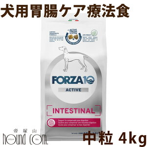 犬 FORZA10 療法食|犬用 インテスティナルアクティブ(胃腸ケア) 4kg(ミディアム 中粒)フォルツァ10 胃腸ケア療法食 食事療法食 フォルツァディエチ 犬用 無添加 ドックフード ドッグ