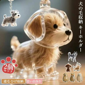 2個セット ペット 遺毛 ケース 透明 5タイプ ペット 遺毛入れ 犬の毛収納ボトル ペットメモリアルボトル 犬のキーホルダー 毛を保管する