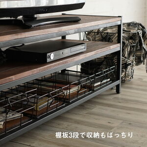楽天市場 テレビ台 テレビボード ブラックアイアンフレーム家具 タバス Tabasシリーズ おしゃれ 収納 ローボード Tv ラック テレビラック オーディオボード Avラック Avボード Tvボード オーディオラック Tv台 収納付き アジア工房
