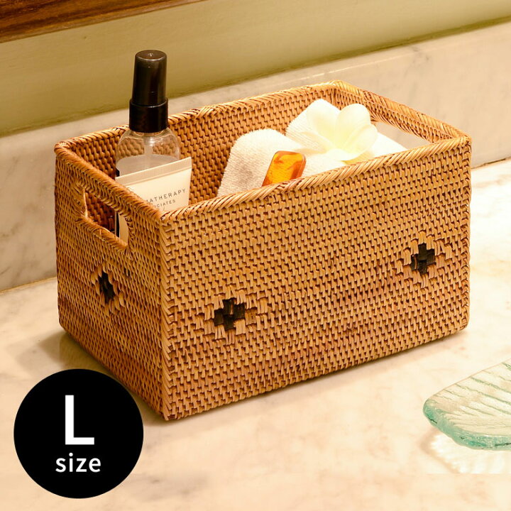 楽天市場 アタで編まれた取っ手付き収納ボックス Iタイプ 収納バスケット バスケット 小物入れカゴ バリ アジアン雑貨 バリ島 ボックス 編み 籠 エスニック 収納カゴ 収納かご ナチュラル インテリア おしゃれ アタ製品 2419 アジア工房