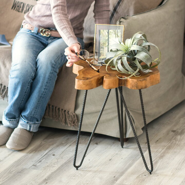 楽天市場】【期間限定特別クーポン配布中!】 サイドテーブル 切り株天  