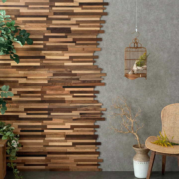 楽天市場 ウォールパネル 天然木 サーモオーク ウッドタイル 壁用 ジョイント式 ウッド 木製 約 W 60cm D cm H 1 1cm 壁材 木材 壁紙 壁面 パネル 板壁 壁板 壁木 Diy 模様替え ウッドパネル 北欧 ブルックリン インダストリアル おしゃれ