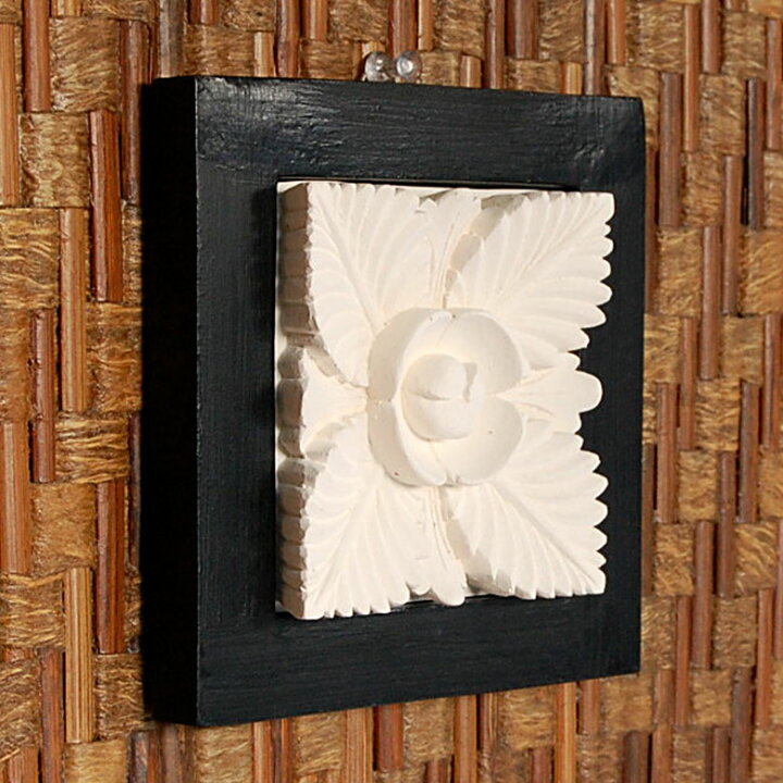 楽天市場 立体的なかわいいお花が彫られたストーンレリーフ 壁掛け アート おしゃれ かっこいい アジアン雑貨アジア雑貨 インテリア ウォールデコレーション オブジェ タイル 壁掛け 壁飾り 置物 花 ハワイアン雑貨 バリ雑貨 アジア工房