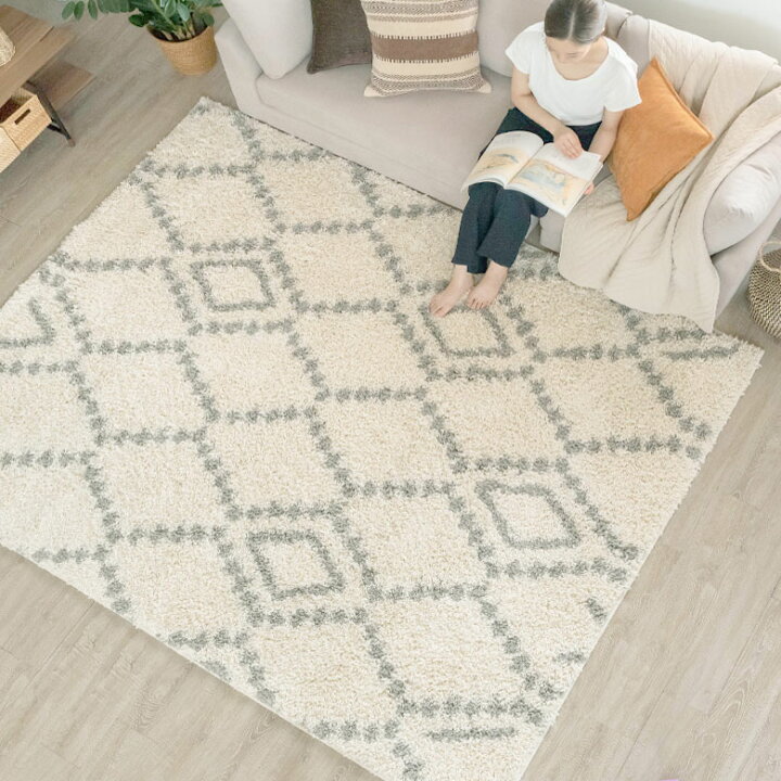楽天市場】ラグ ラグマット 200×250cm ベニオワレン風 エジプト製 