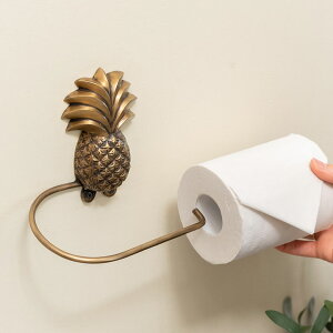 楽天市場 トイレットペーパーホルダー パイナップル型 幅約15cm アンティーク風 真鍮製 ネジ付属無し タオル掛け タオルハンガー タオルバー ペーパーホルダー ブロンズ アイアン 洗面所 トイレ キッチン アジアン 雑貨 アジアン雑貨 南国リゾート ハワイ