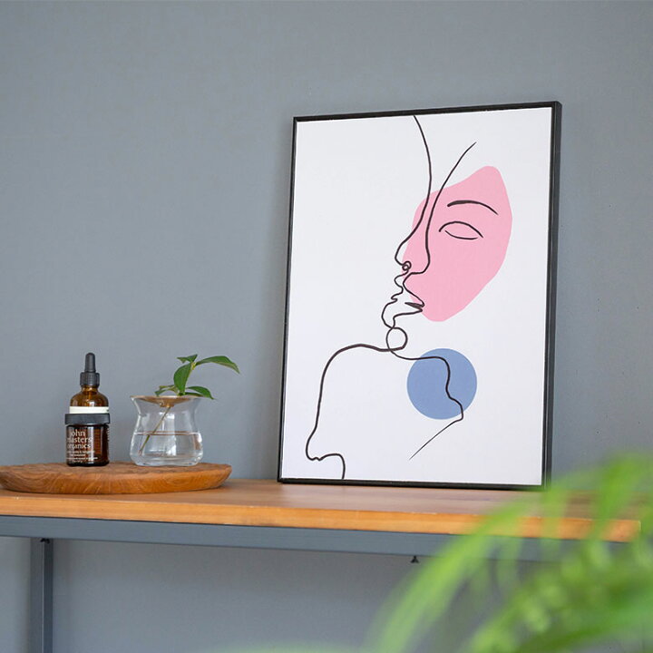 楽天市場 フレームアート アートフレーム 線画 人物 イメージ W 30cm D 40cm H 2cm アート フレーム パネル キャンバス フレームパネル アートパネル 絵 絵画 イラスト 壁掛け シンプル 抽象的 おしゃれ 北欧 リゾート アジアン 北欧 韓国 韓国インテリア 雑貨
