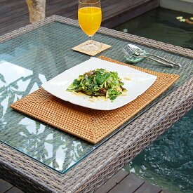 【最大2000円クーポン】 ラタン編み アジアン ランチョンマット30×40cm スクエアタイプ 四角形 四角いアジアンランチョンマット テーブルマット ランチマット プレースマット テーブルウェア ランチョン キッチンマット バリ 雑貨　アジア雑貨 アジアン雑貨[7562]