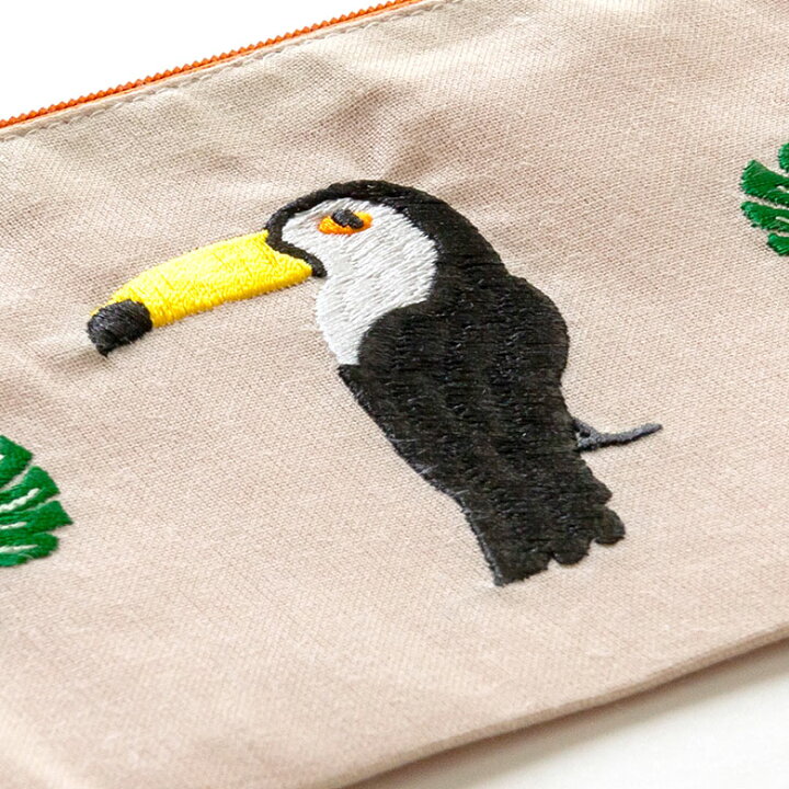 楽天市場】ポーチ トロピカル 南国 ベトナム 刺繍 約 W 16cm D 11cm H 