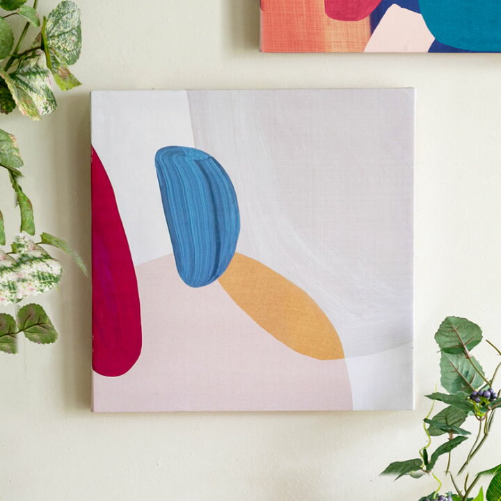 楽天市場 アートパネル Pebbles 小石 キャンバス アート 幅30cm 高さ30cm 正方形 絵 抽象画 北欧 玄関 モダン インテリア リビング 壁掛け イラスト 現代アート スカンジナビア風 Boho ボーホー アースカラー おしゃれ アジアン アジアン雑貨 バリ島 リゾート