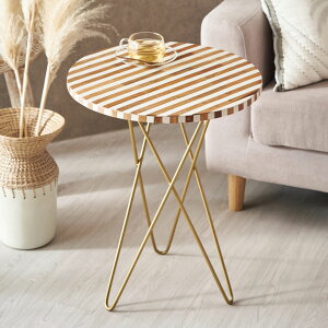 �T�C�h�e�[�u�� �~�` ���E���h �}�b�g�S�[���h�N���X�r �E�b�h×���W���f�U�C���V�� �{�[�_�[�� �� W 45.7 × D 45.7 × H 58.4 cm �e�[�u�� �\�t�@�[�e�[�u�� �v�����^�[�e�[�u�� �ԑ� �t�����[�X�^