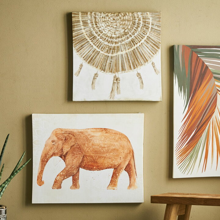 楽天市場 アートパネル 象 イラスト テラコッタ 横長 約 W 50cm D 40cm H 2 7cm キャンバスアート アートポスター 壁飾り 壁掛け 絵画 ウォールデコレーション ぞう ゾウ アフリカン サバンナ おしゃれ モダン 北欧 韓国 リゾート アジアン 雑貨 アジアン雑貨