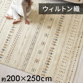 ラグ ラグマット ウィルトン織 ギャベ風 ギャッベ風 エジプト製 約 200×250cm 長方形 約 W 200cm D 250cm H 1cm 幾何学模様 民族 ネイティブ カーペット じゅうたん オールシーズン 春 夏 秋 冬 リビング おしゃれ 北欧 リゾート エスニック アジアン モロッカン [eg84265]