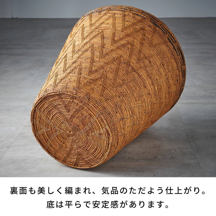 楽天市場】バスケット ふた付き ポットタイプ Lサイズ 壺型 アタ 約 W 