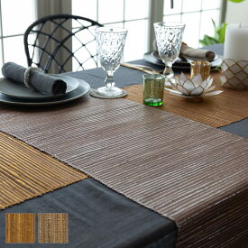 テーブルランナー ウォーターヒヤシンス製 コットン 約 W 150 × D 35 × H 0.3 天然素材 ハンドメイド カラフル ランチマット おしゃれ かわいい ナチュラル リゾートインテリア ファブリック カフェ雑貨 アジアン 雑貨 アジアン雑貨 バリ島 バリ雑貨 [13871]