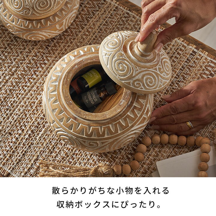 楽天市場】【全品ポイント5倍！3/18限定】 アジアン雑貨 小物入れ ふた 