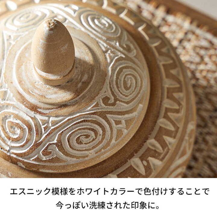 楽天市場】アジアン雑貨 小物入れ ふた付き バリ 木彫り 置物 木製 