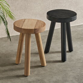 スツール 木製 丸 円型 木製スツール 丸椅子 玄関に置く 椅子 おしゃれ チークウッド チェア フラワースタンド プランタースタンド 古材 家具 イス 天然木 チーク 観葉植物 スタンド 室内 W31cm D31cm H44cm 木 いす 丸型 玄関椅子 北欧 リゾート インテリア アジアン [1415]